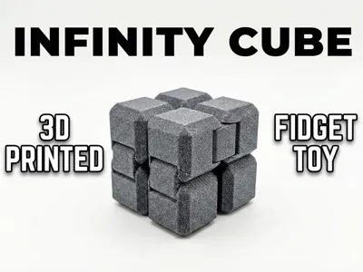 Infinity Cube - Relaxing Fidget [Print-in-Place]