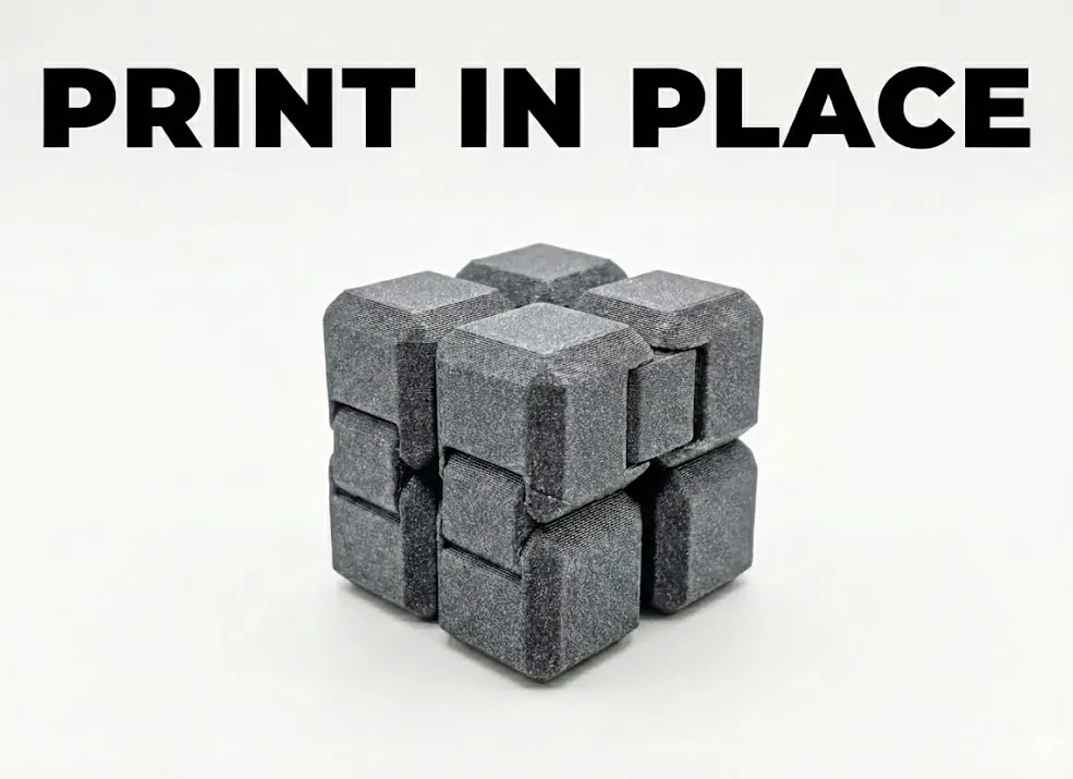 Infinity Cube - Relaxing Fidget [Print-in-Place] - Free 3D Print Model ...