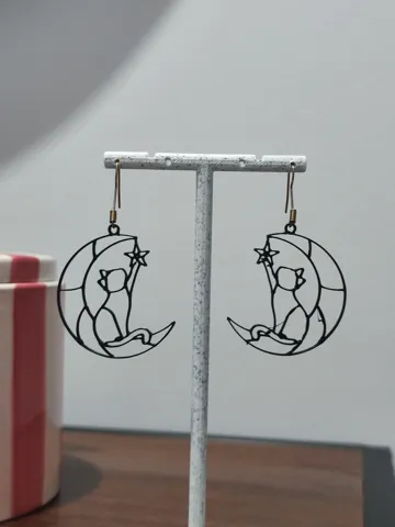 Pendientes: Aretes Azares de Luna — vista de referencia 3