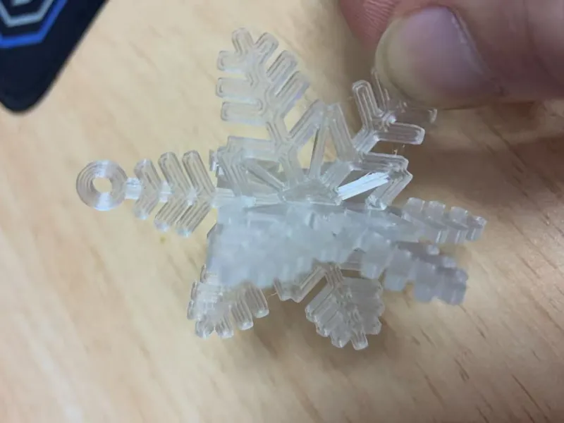 拼接   雪花吊坠    透明