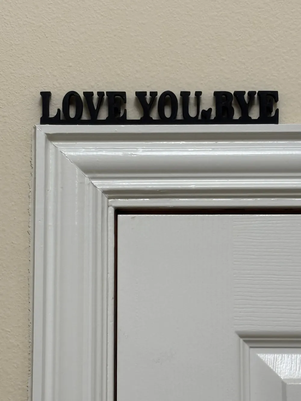 Love You Bye - Wall Art - Free 3D Print Model - MakerWorld
