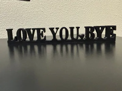 Love You Bye - Wall Art