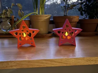 Valintine Tealight Star