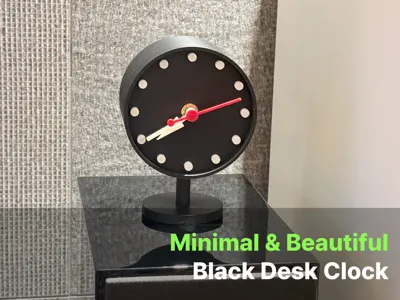 Black Desk Clock