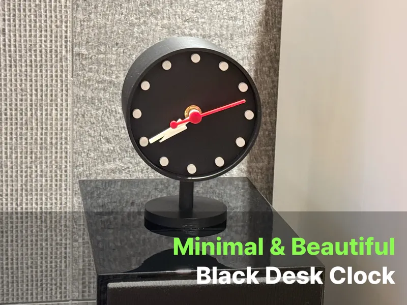 Black Desk Clock