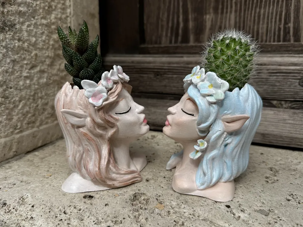 Set 4 Decorazioni Da Giardino Fate Palo Vaso Incantato The Fairies Enchanted Garden - Foto 3