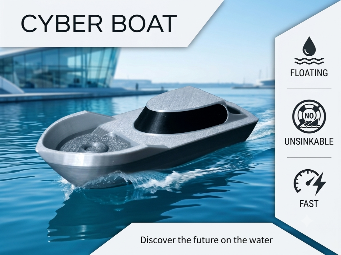Cyber Boat (floating, unsinkable, fast)