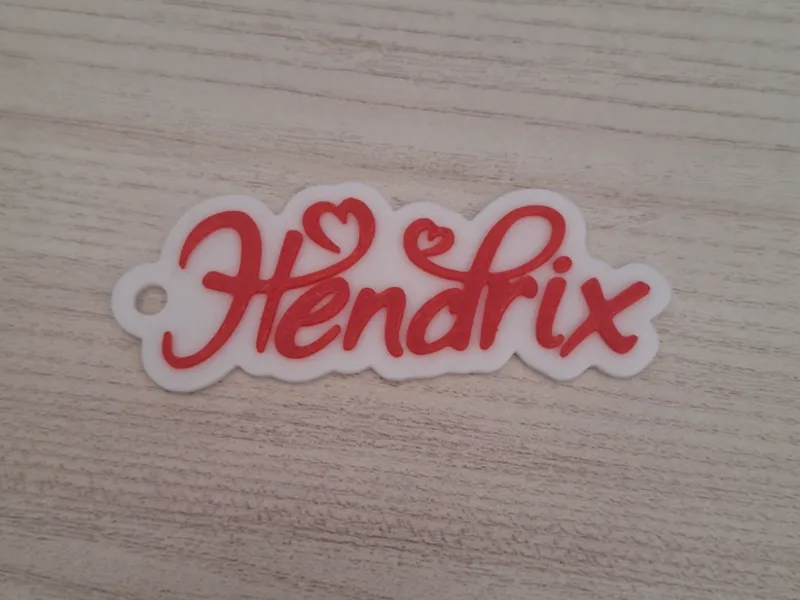Keychain Letter H - Love stile - Name Tag