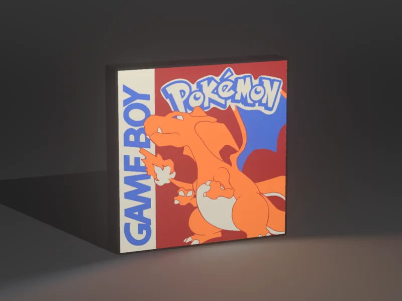 Pokemon Red Lightbox