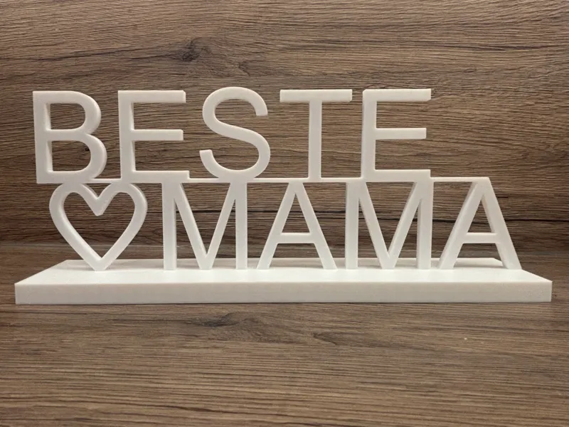 Beste Mama mit Herz Deko