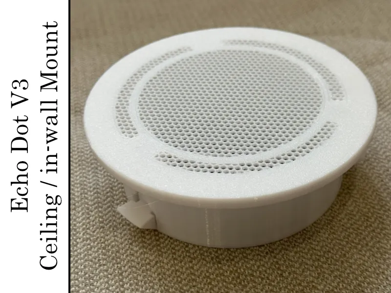 Echo Dot v3 - Flush mount box
