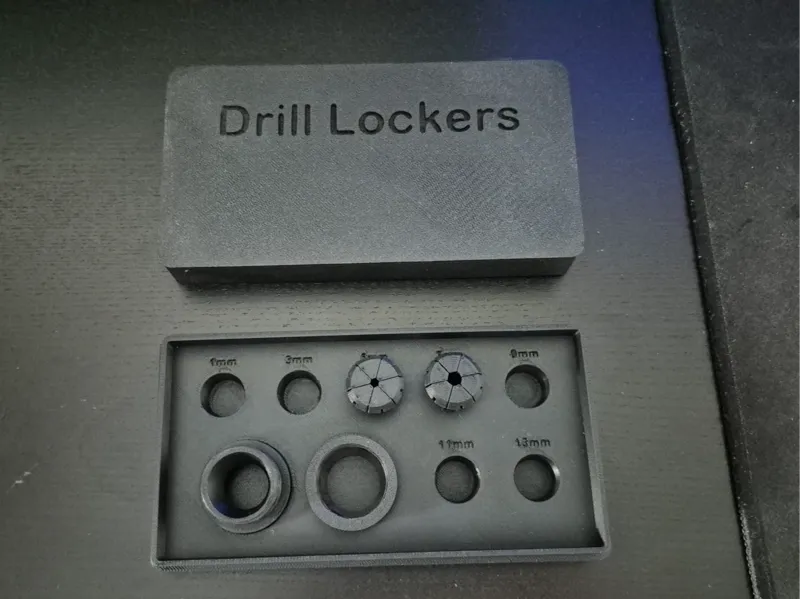 drill stop bits storage box