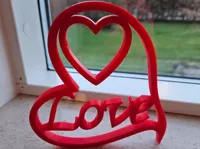 Cœur autoportant avec le mot Love — photo 1