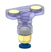 PTFE tube adapter using PC4-M10