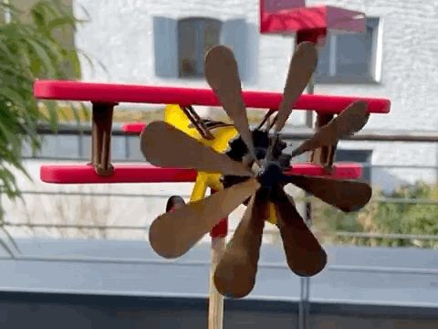Pinwheel AddOn Boeing Stearman 75 Toy Plane