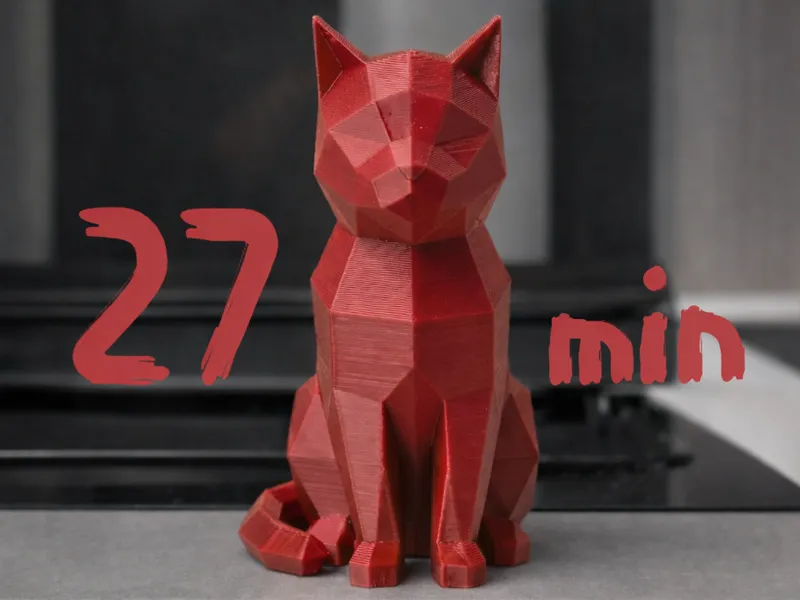 The Poly-Cat: Geometric Figure & Keychain Low Poly