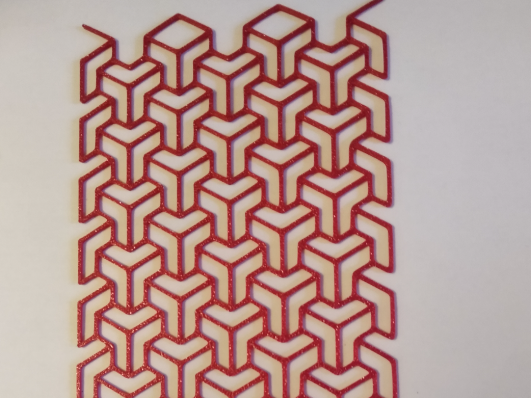stencil cubo isometrico
