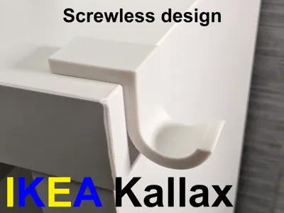 IKEA Kallax hook with press fit