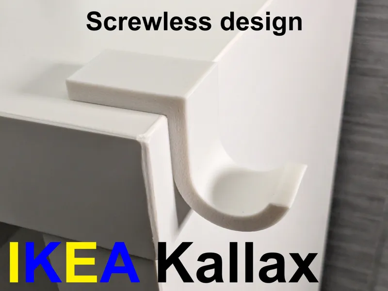 IKEA Kallax hook with press fit