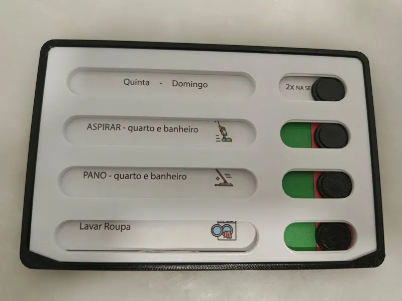 Kids Routine Toggle Board — Custom Rows 