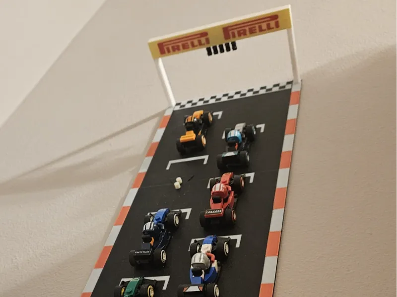 Starting Grid for L3G0 mini F1 cars