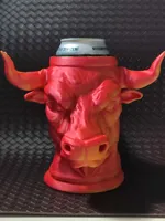 Porte-canette tête de taureau (canette 0,5L et 12oz) — photo 2