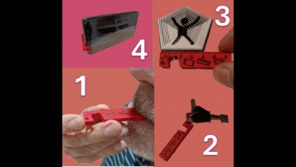 1-xiulet 2-clauer 3-regla 4-posamòbil 4 UTILITATS