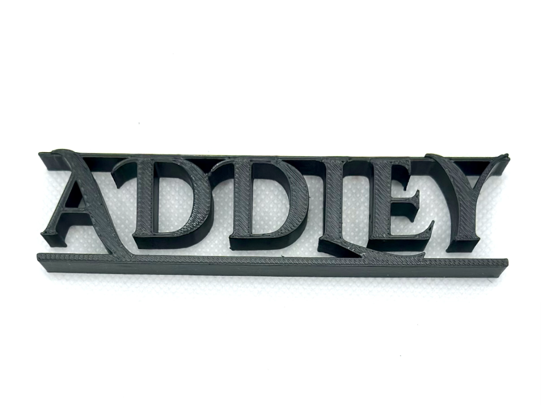 BoldName Custom Nameplate – Addley Edition