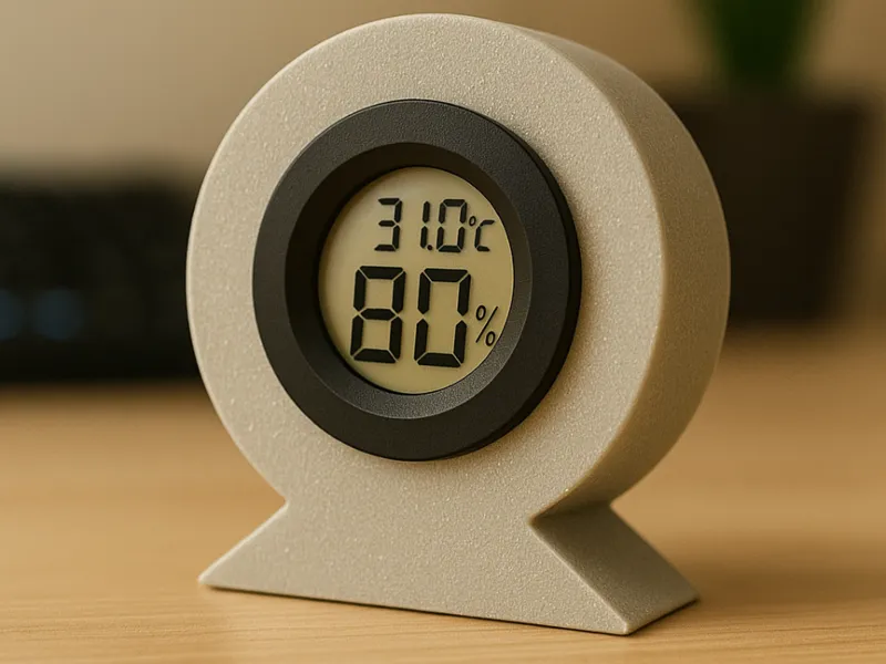 Minimal Round Hygrometer Stand