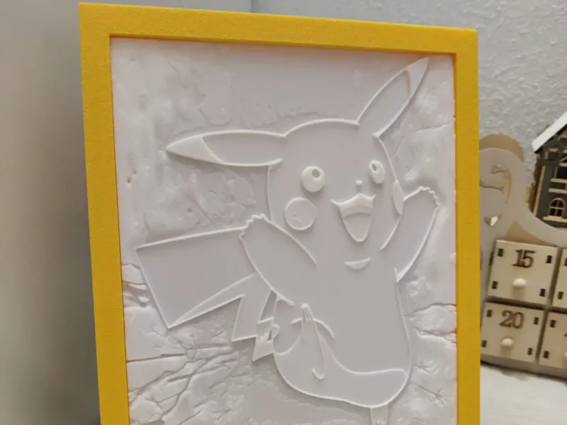 Litofania Pikachu con cornice