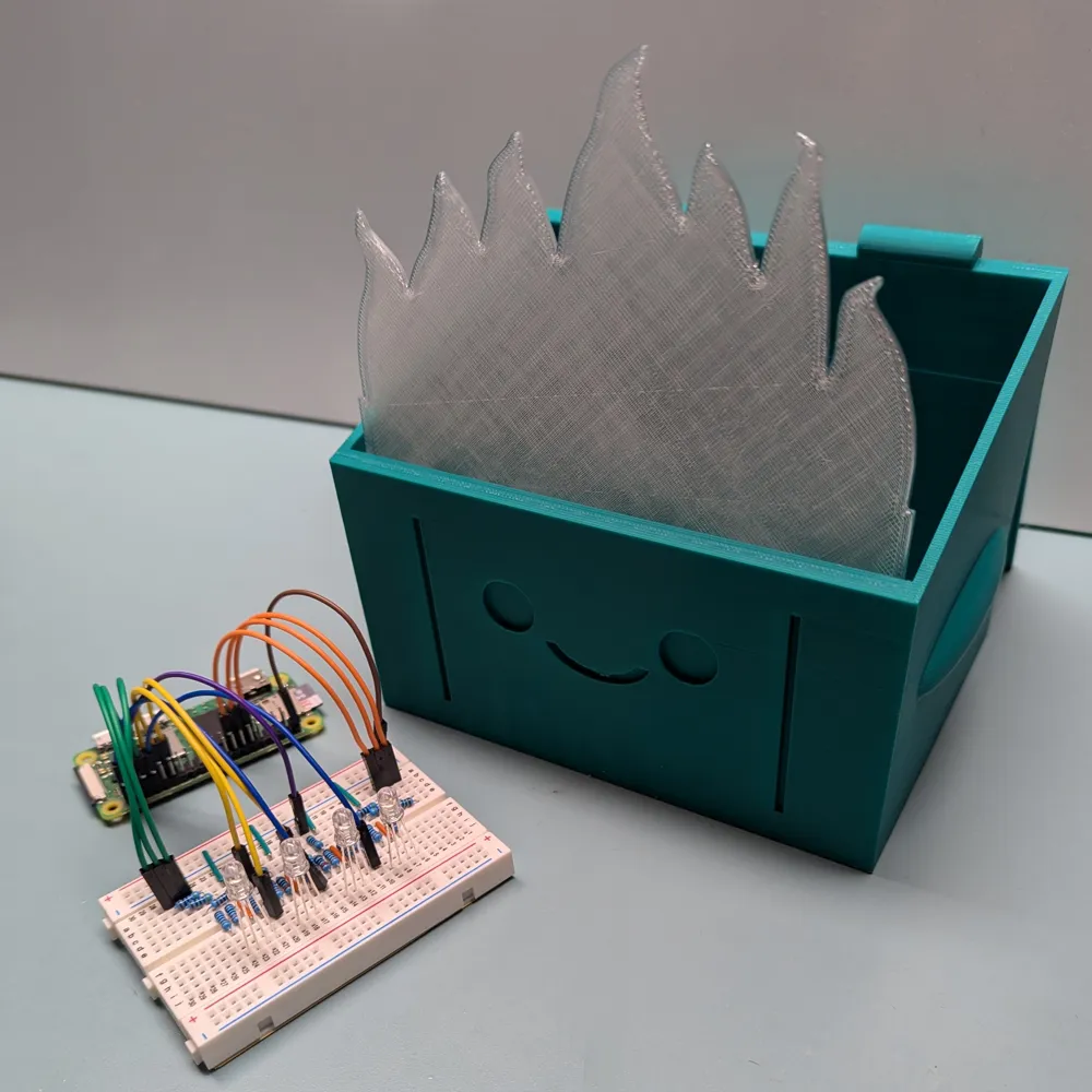 Dumpster Fire - Free 3D Print Model - MakerWorld