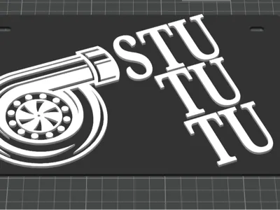 turbo license plate
