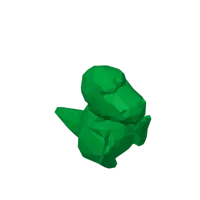 Porte-clés T-Rex low poly — photo 2