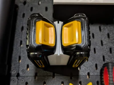 Ikea skadis dewalt v20 battery holder horizontal