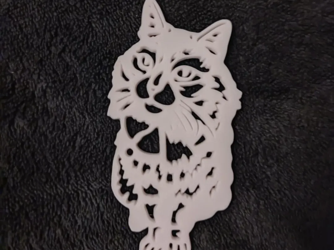 Figurine chat minimaliste