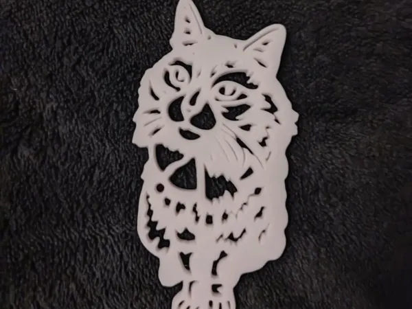 Figurine chat minimaliste