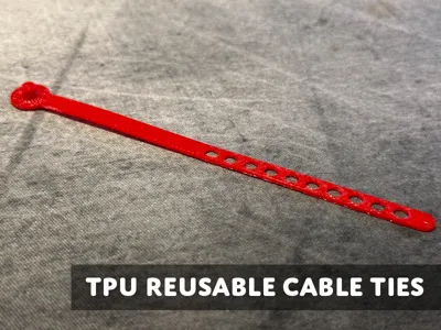 Simple yet efficient TPU Cable Ties - 0.62g