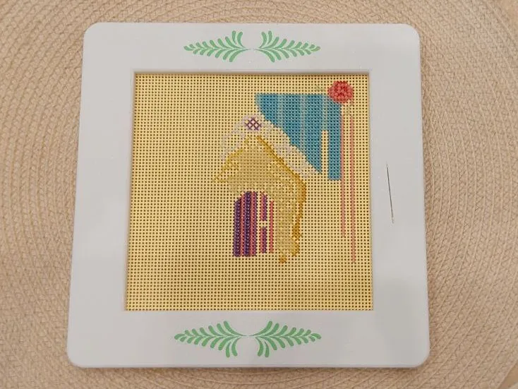 cross stitch magnet frame 130x130mm