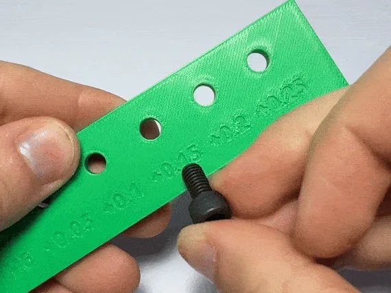 XY Hole Compensation without Calipers