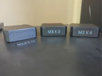 Clamshell Parts Box Label