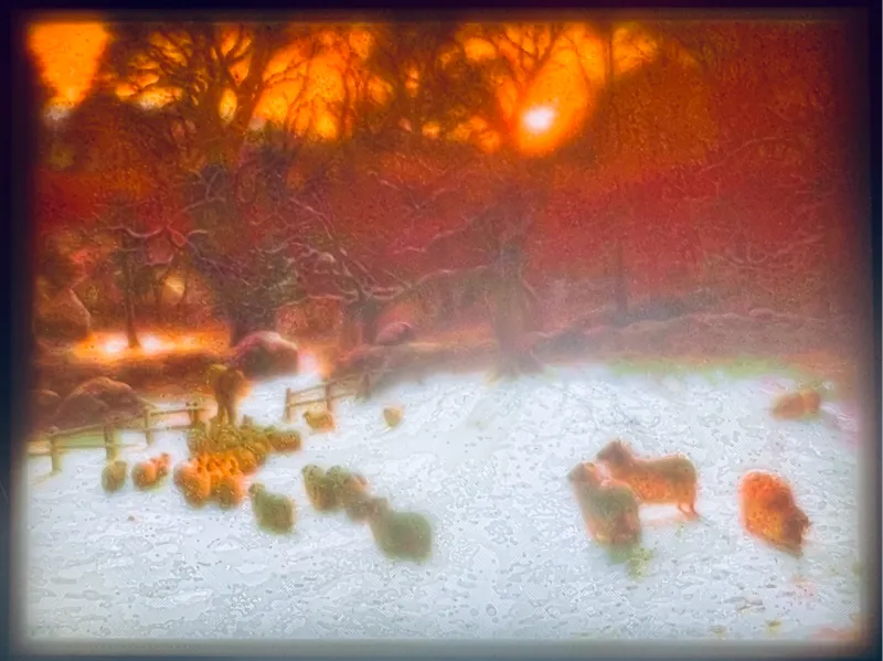 The Shortening Winter's Day is Near a Close Litho