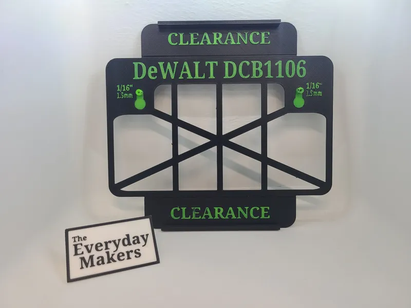 DeWalt DCB1106 Battery Charger Mounting Guide