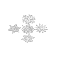 Suspensions flocons de neige pour sapin — photo 3