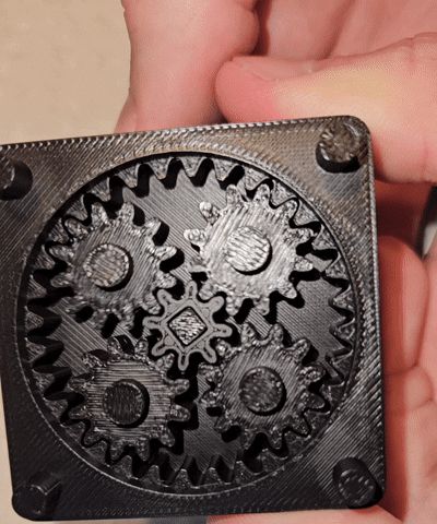 Planetary Gearbox (Fully 3D Printed) (4:1 Stages)