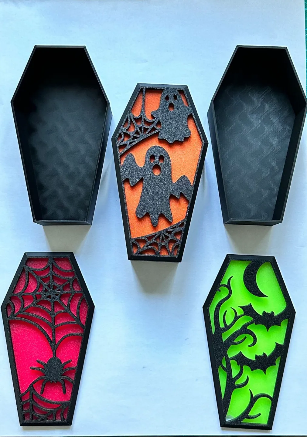 Coffin Storage / Light box Halloween view 2