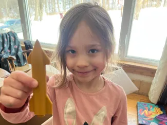 My daughter's rocket she made in fusion 360  
