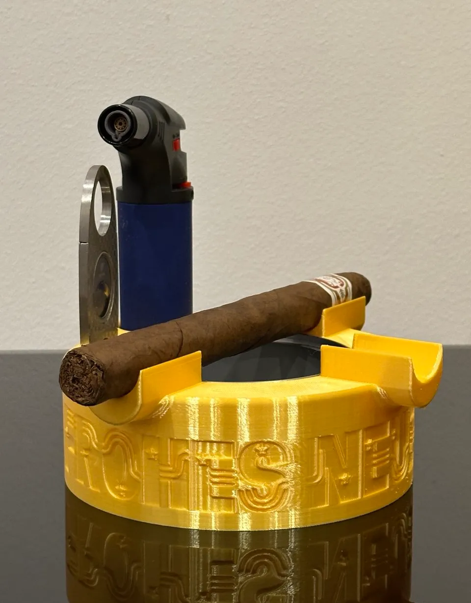 Cigar Ashtray With Text By BoredTechnician MakerWorld cigar-ashtray-with-text-by-boredtechnician-makerworld