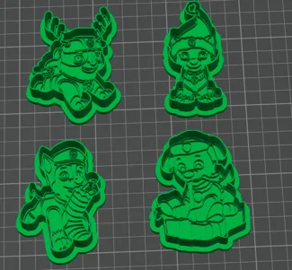 paw patrol cookie cutter 