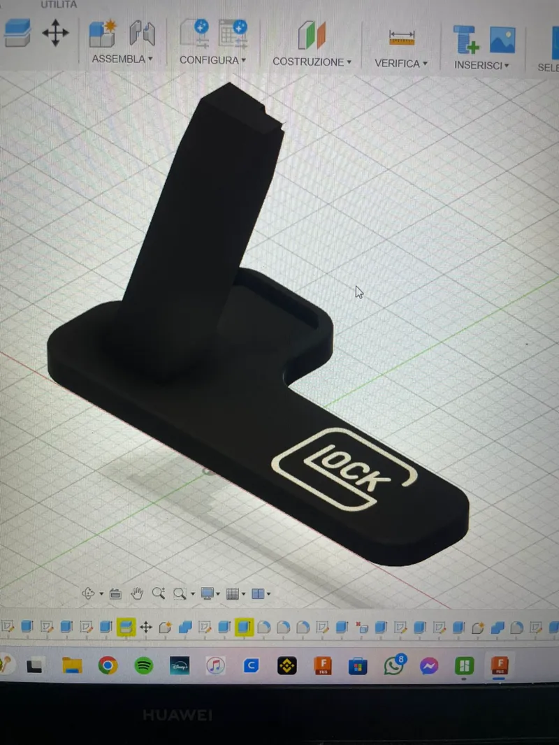 Glock gen 3-4-5 holder with charger