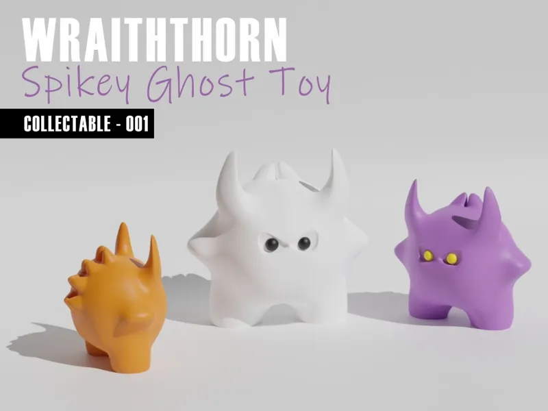 Spikey Ghost Toy - Collectable